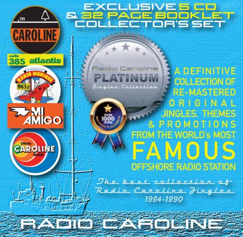 Radio Caroline Platinum Jingles Collection - 5 CD & 32 Page Collector's Set Radio Caroline Platinum Jingles Collection - 5 CD & 32 Page Collector's Set