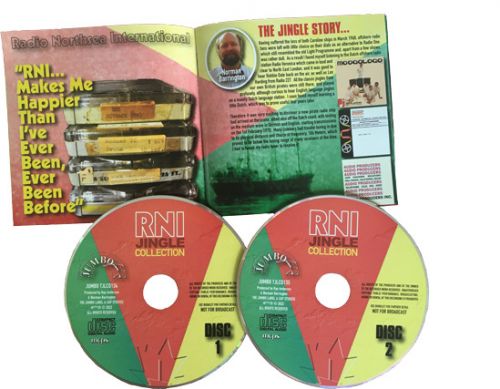RNI JINGLE COLLECTION DOUBLE CD & RADIO NORTHSEA INTERNATIONAL PHOTO BOOK OFFER & FREE GIFT
